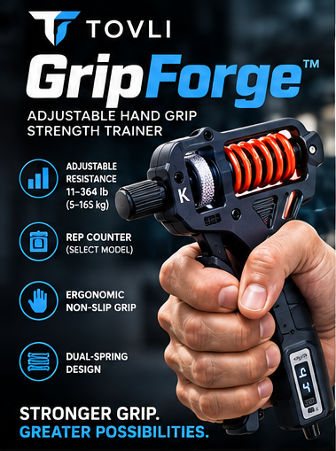 TOVLI GripForge™ | Adjustable Grip Strength Trainer